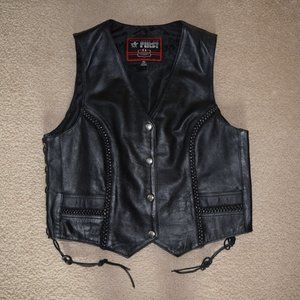 First Leather Apparel Womens Motorcycle Vest